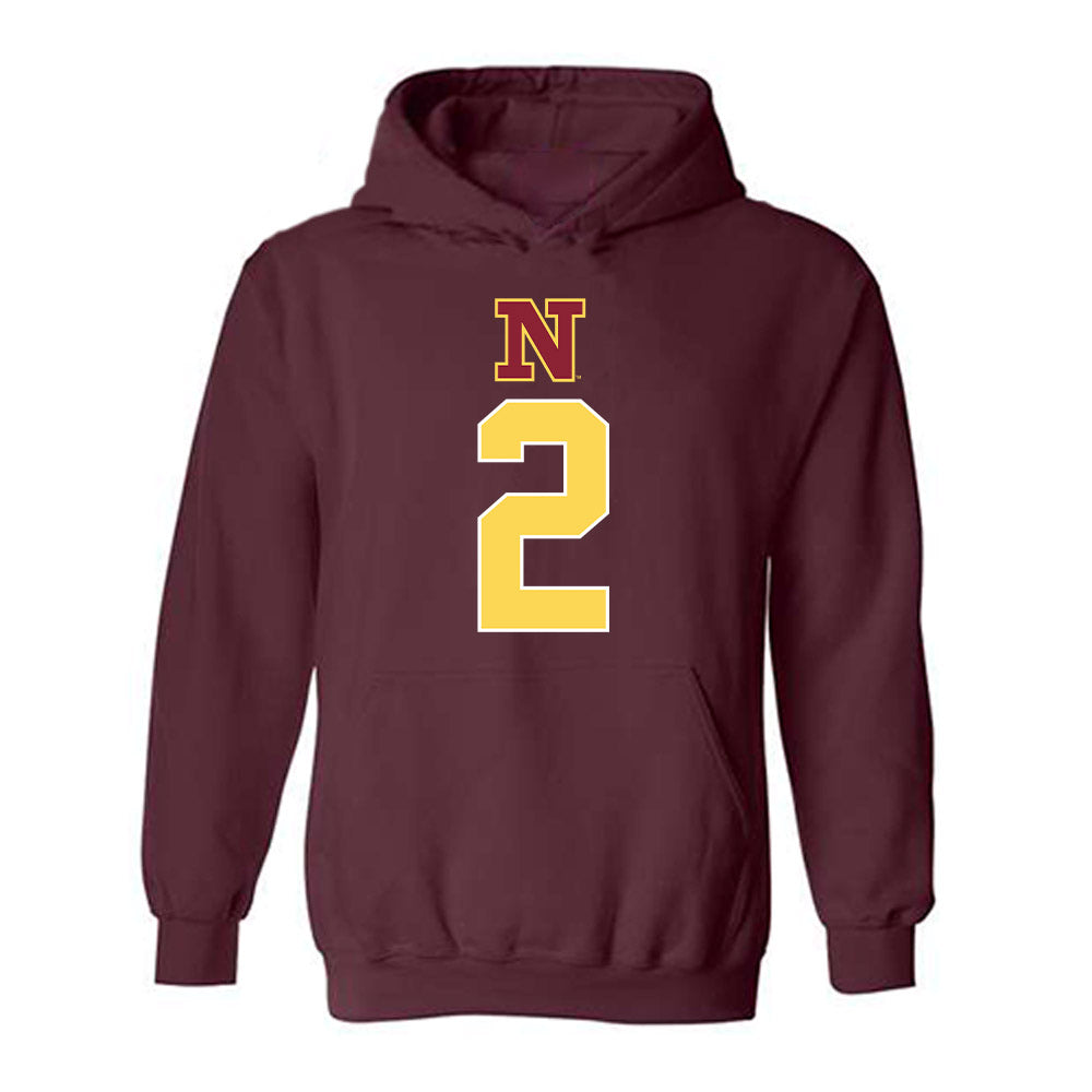 NSU - NCAA Women's Basketball : Makenzie Carrier - Replica Shersey Hooded Sweatshirt-0