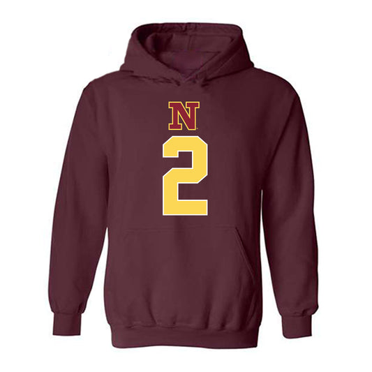 NSU - NCAA Women's Basketball : Makenzie Carrier - Replica Shersey Hooded Sweatshirt-0