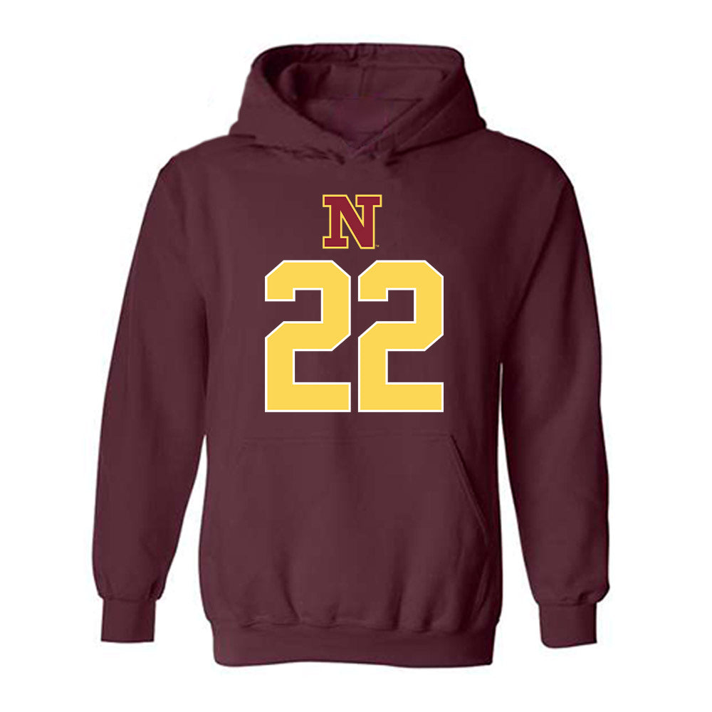 NSU - NCAA Women's Basketball : Ava Hanson - Replica Shersey Hooded Sweatshirt-0