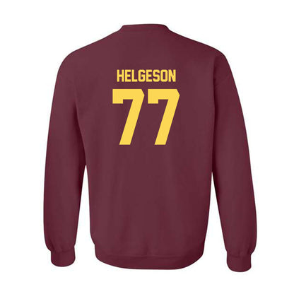 NSU - NCAA Football : Riley Helgeson - Replica Shersey Crewneck Sweatshirt-1