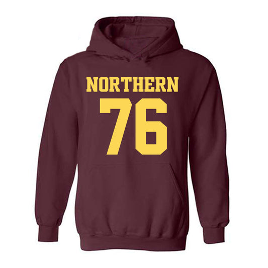 NSU - NCAA Football : Noah Draeger - Replica Shersey Hooded Sweatshirt