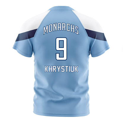 Old Dominion - NCAA Women's Soccer : Yuliia Khrystiuk - Light Blue Soccer Jersey-1