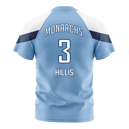 Old Dominion - NCAA Women's Soccer : Grace Hillis - Light Blue Soccer Jersey-1