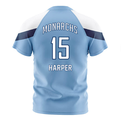 Old Dominion - NCAA Women's Soccer : Danae Harper - Light Blue Soccer Jersey