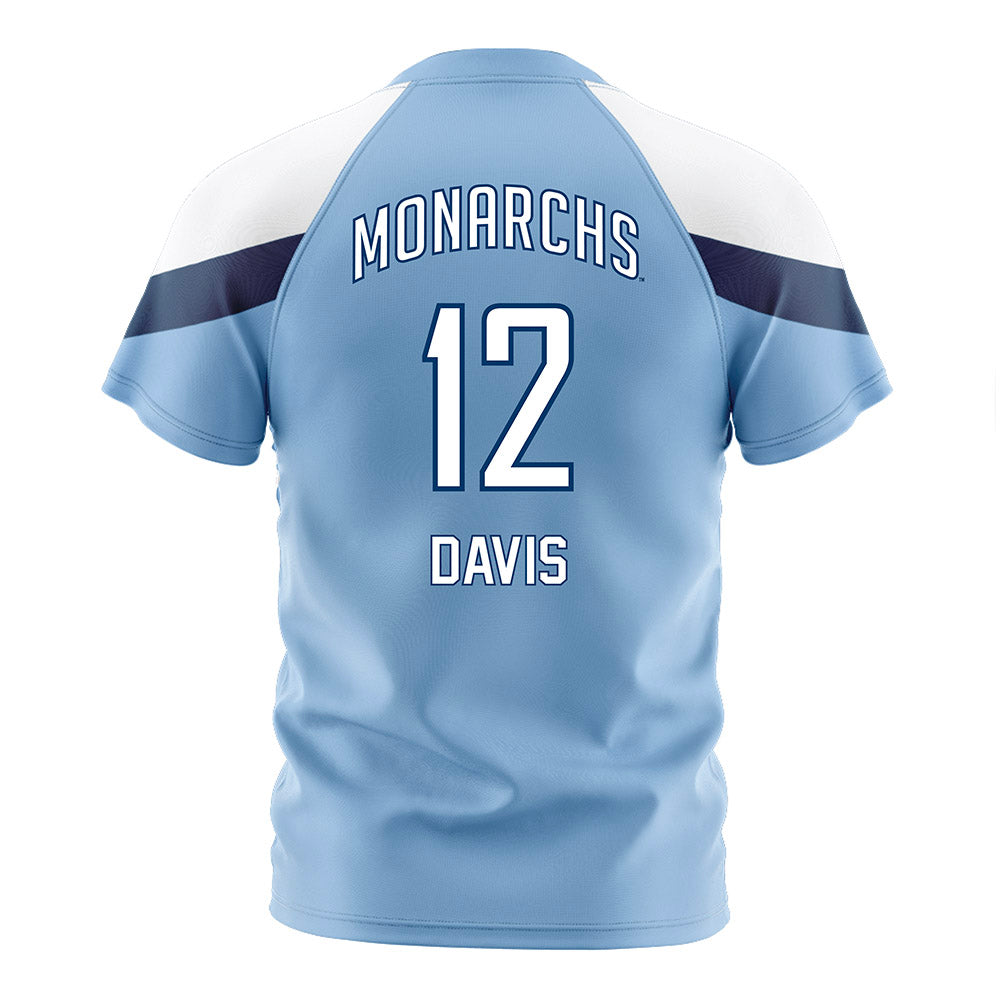 Old Dominion - NCAA Women's Soccer : Koto Davis - Light Blue Soccer Jersey-1
