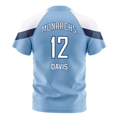 Old Dominion - NCAA Women's Soccer : Koto Davis - Light Blue Soccer Jersey-1