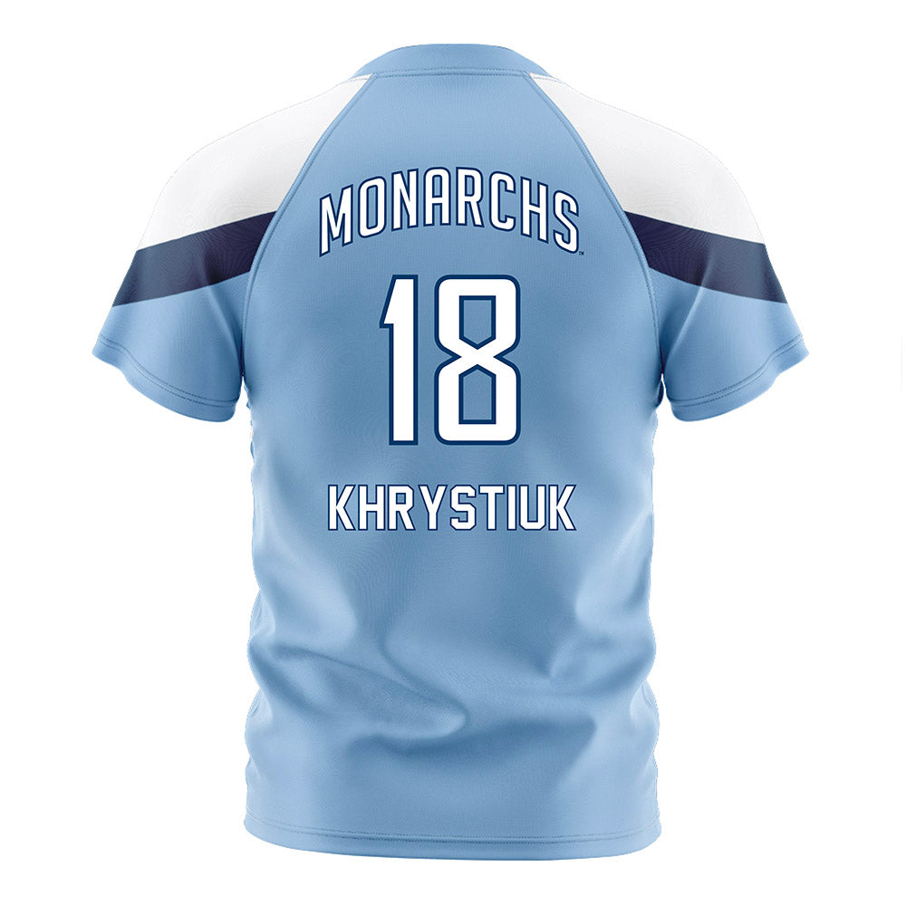 Old Dominion - NCAA Women's Soccer : Yuliia Khrystiuk - Light Blue Soccer Jersey