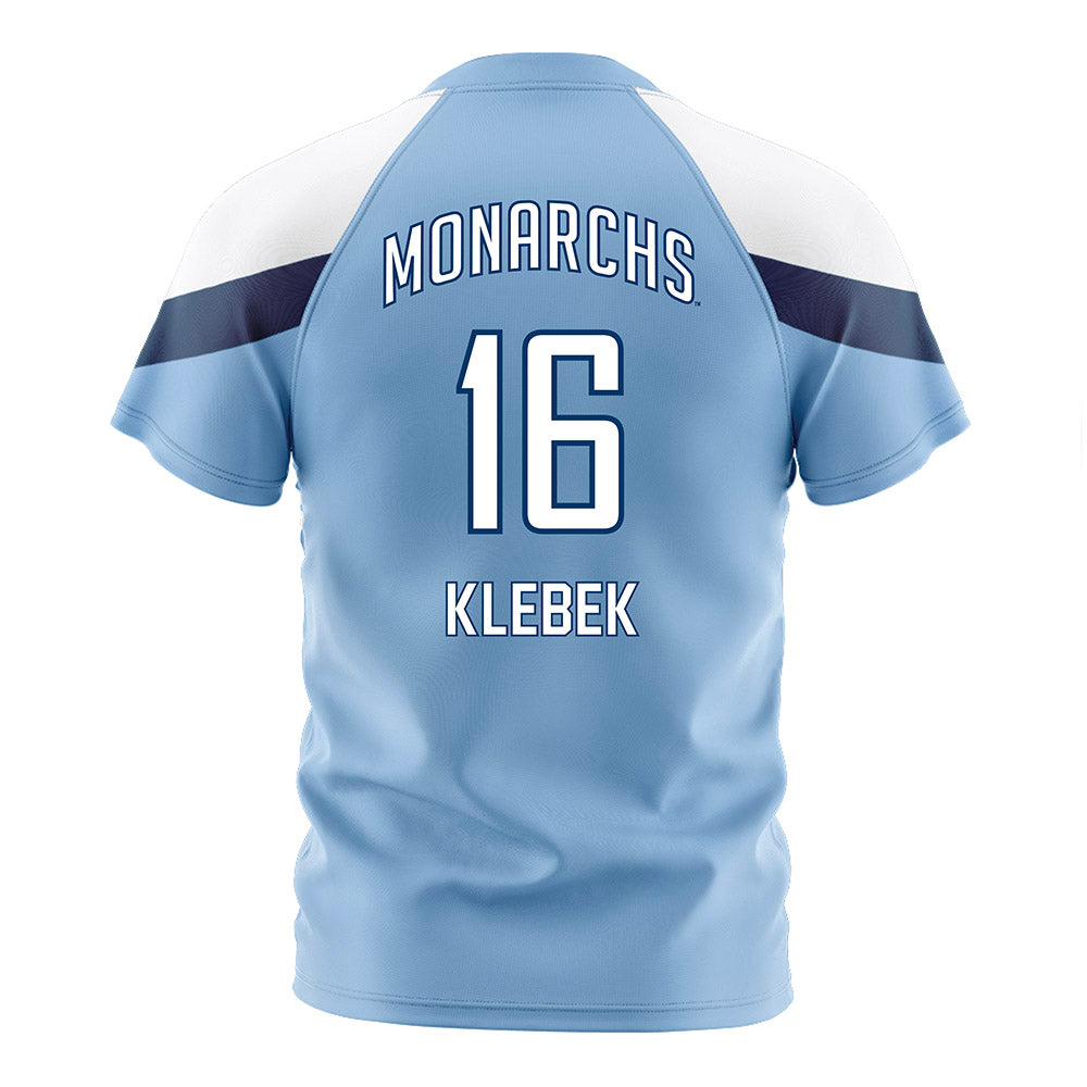 Old Dominion - NCAA Women's Soccer : Laura Klebek - Light Blue Soccer Jersey-1