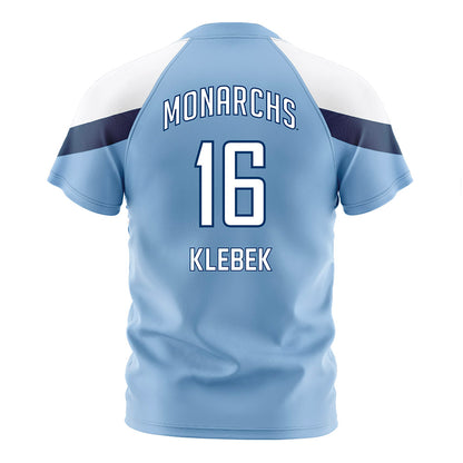Old Dominion - NCAA Women's Soccer : Laura Klebek - Light Blue Soccer Jersey-1