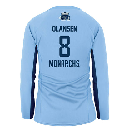 Old Dominion - NCAA Women's Volleyball : Jennifer Olansen - Blue Volleyball Jersey