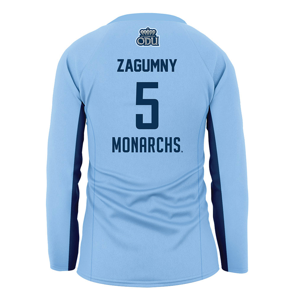 Old Dominion - NCAA Women's Volleyball : Wiktoria Zagumny - Blue Volleyball Jersey-1