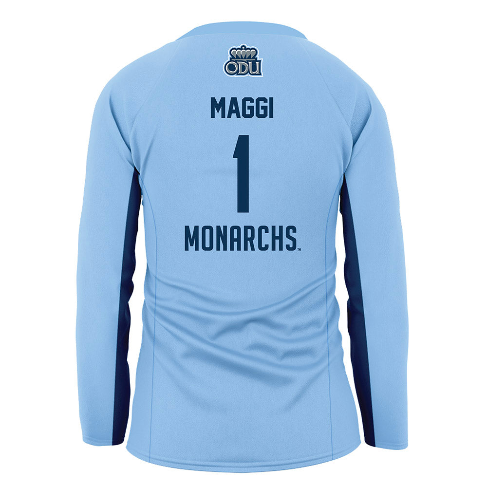 Old Dominion - NCAA Women's Volleyball : Elisa Maggi - Blue Volleyball Jersey-1