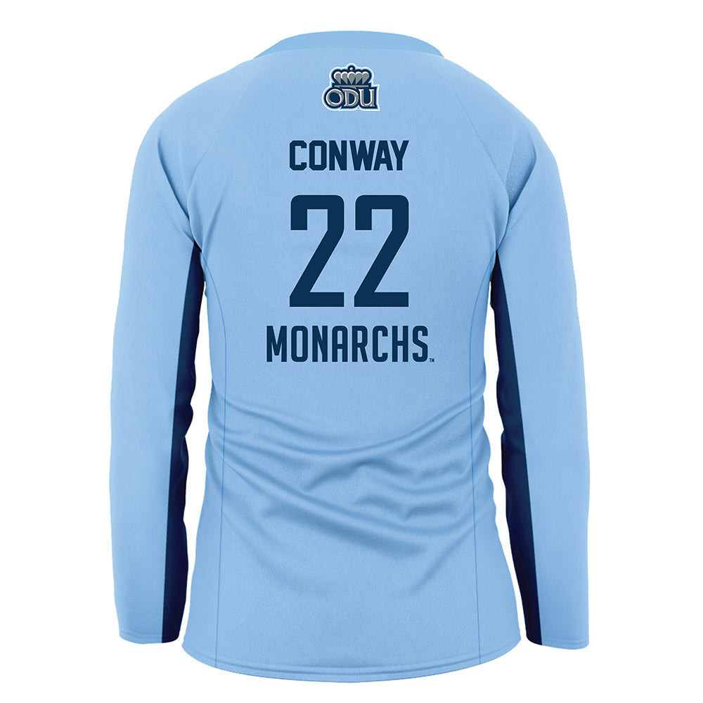 Old Dominion - NCAA Women's Volleyball : Myah Conway - Blue Volleyball Jersey