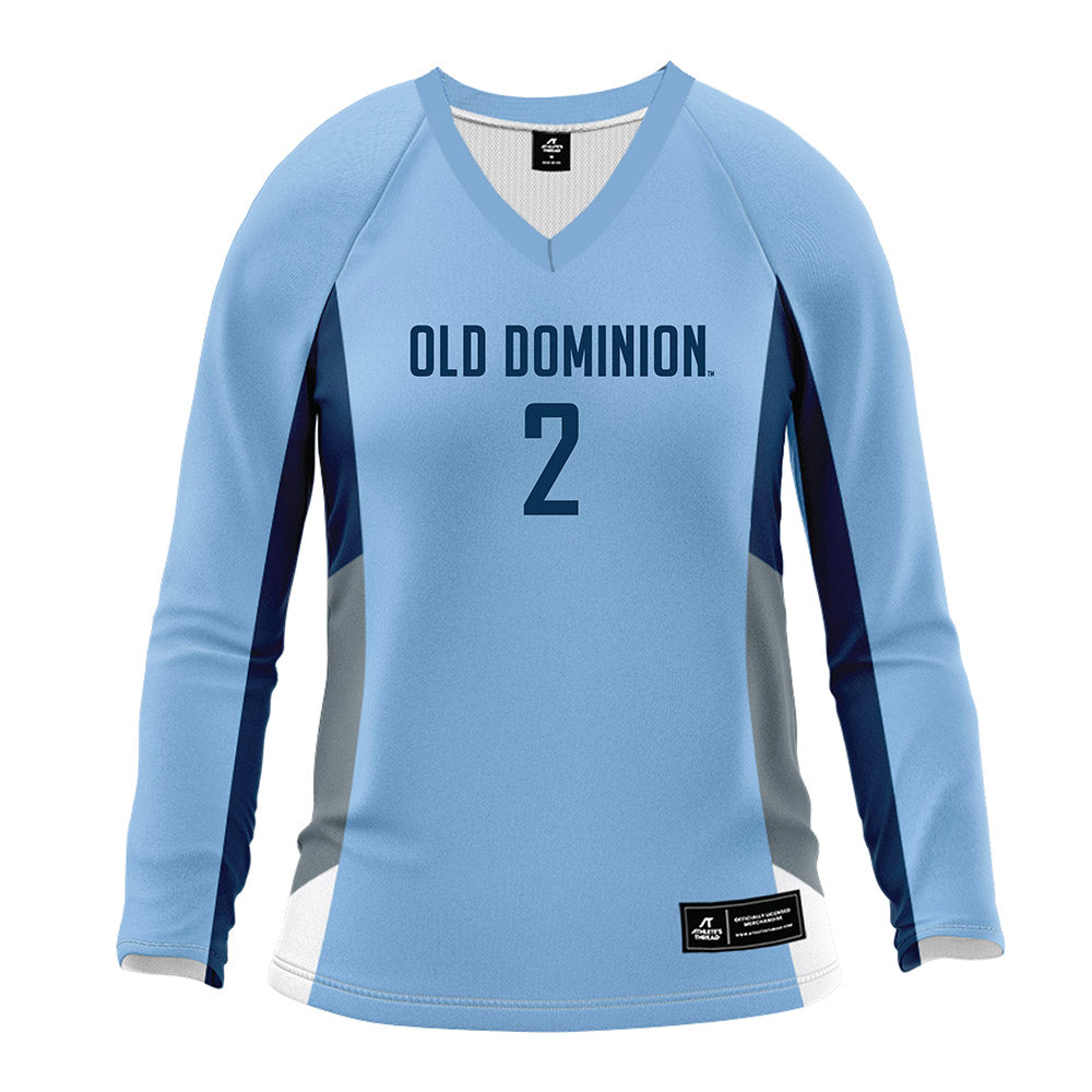 Old Dominion - NCAA Women's Volleyball : Maddy Eslinger - Blue Volleyball Jersey-0