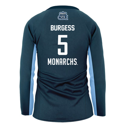 Old Dominion - NCAA Women's Volleyball : Bailey Burgess - Navy Volleyball Jersey