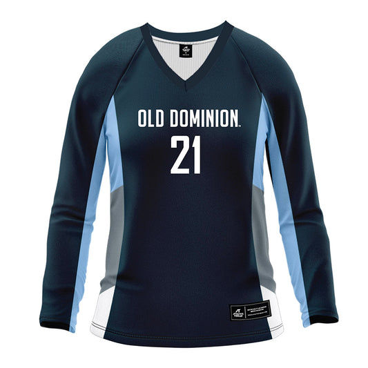 Old Dominion - NCAA Women's Volleyball : Olivia De Jesus - Navy Volleyball Jersey