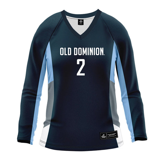 Old Dominion - NCAA Women's Volleyball : Maddy Eslinger - Navy Volleyball Jersey-0