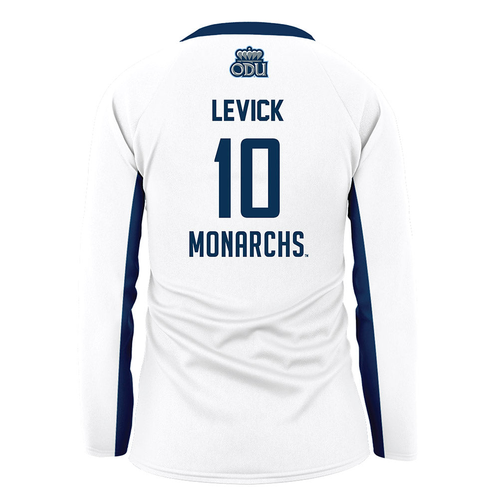 Old Dominion - NCAA Women's Volleyball : Elisabeth Levick - White Volleyball Jersey