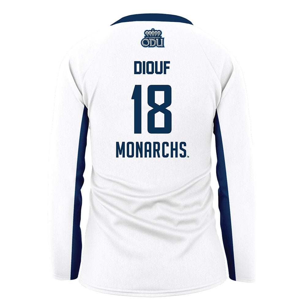 Old Dominion - NCAA Women's Volleyball : Tshilanda Diouf - White Volleyball Jersey