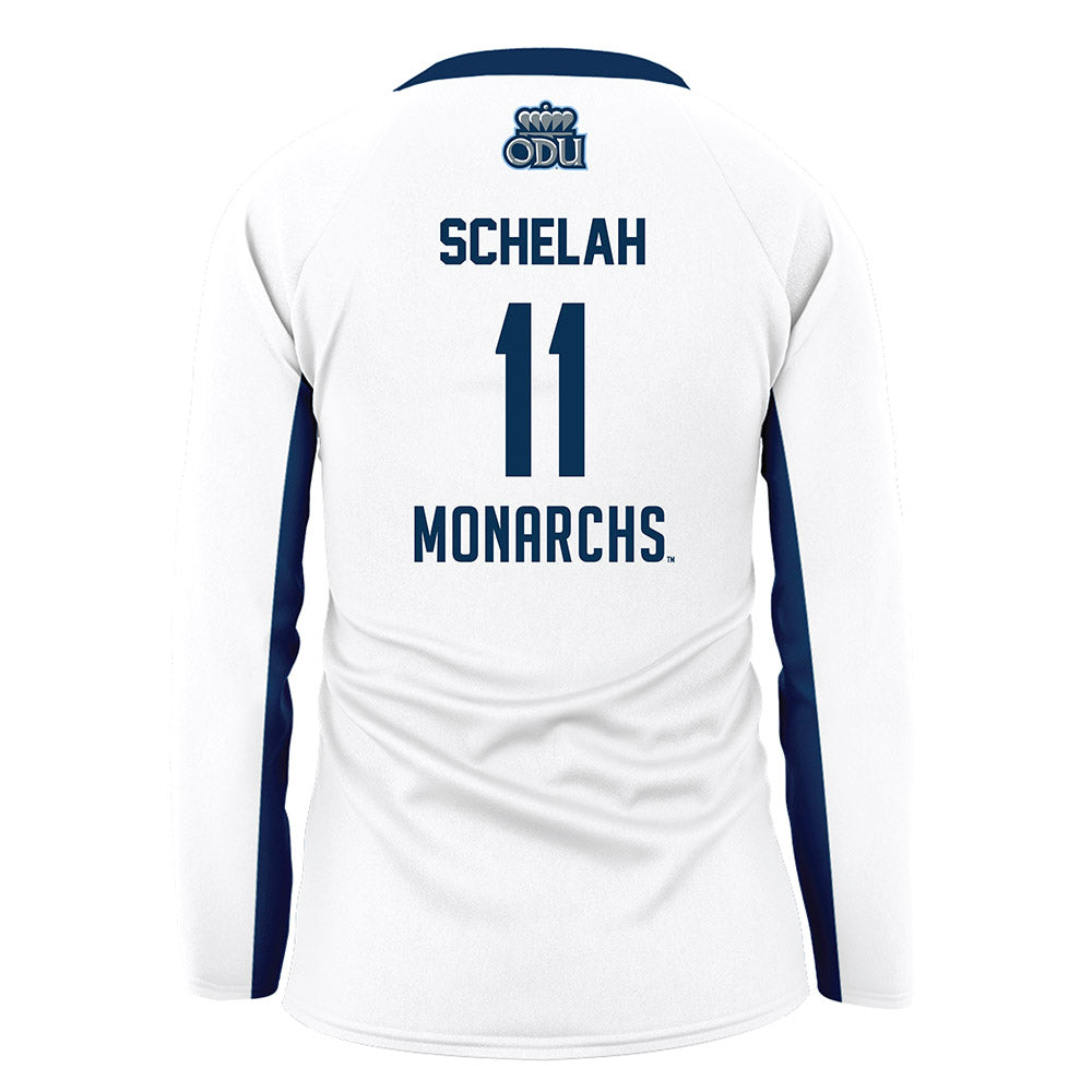 Old Dominion - NCAA Women's Volleyball : Emma Schelah - White Volleyball Jersey