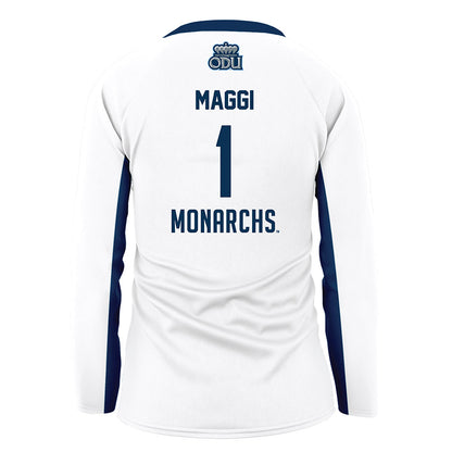 Old Dominion - NCAA Women's Volleyball : Elisa Maggi - White Volleyball Jersey-1