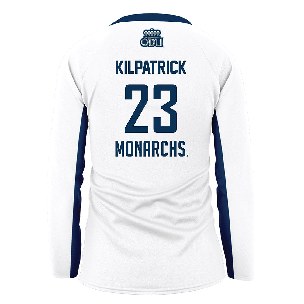 Old Dominion - NCAA Women's Volleyball : Kate Kilpatrick - White Volleyball Jersey