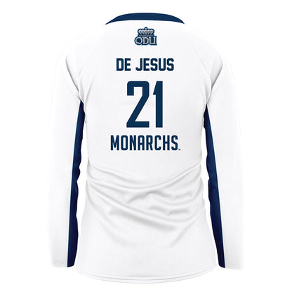 Old Dominion - NCAA Women's Volleyball : Olivia De Jesus - White Volleyball Jersey