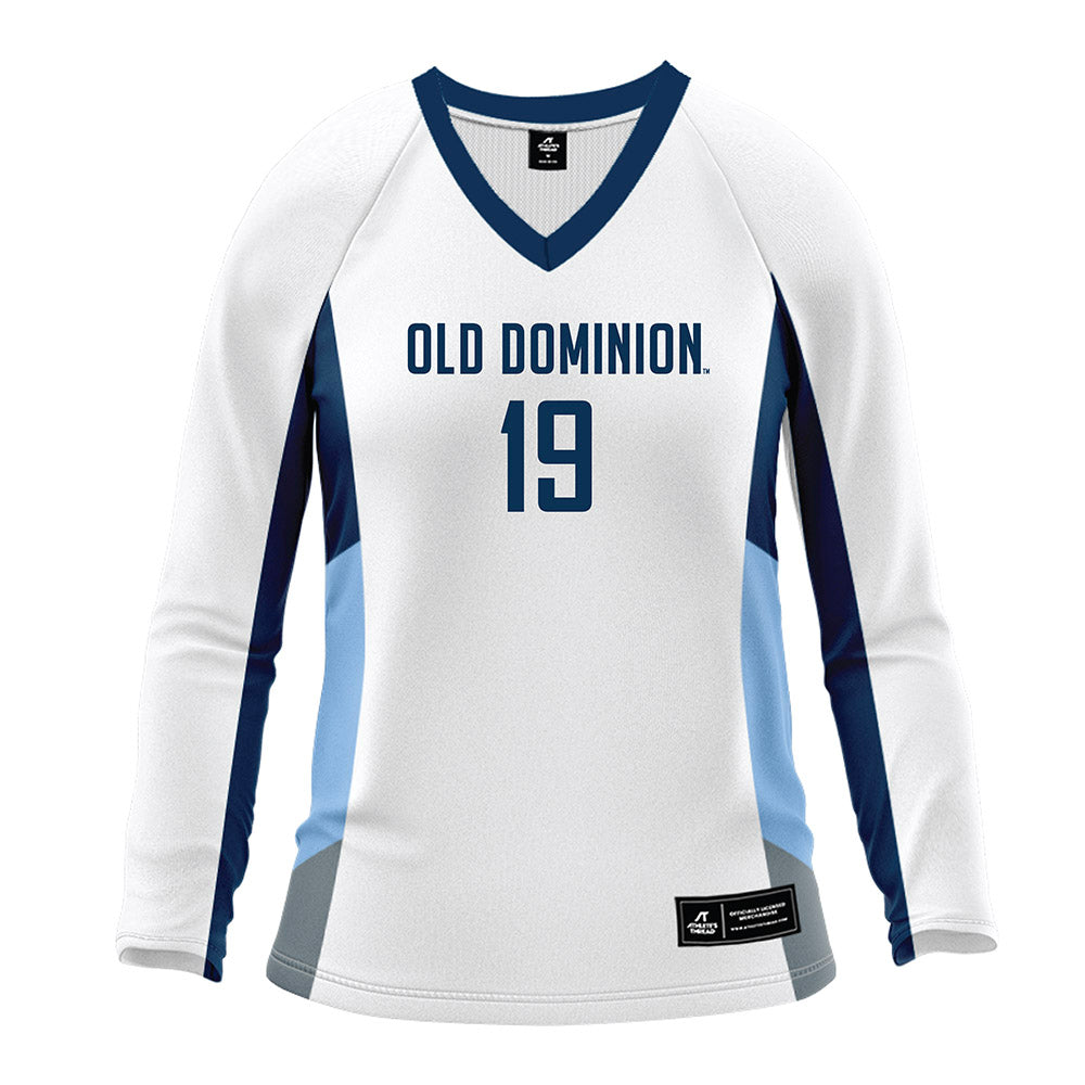 Old Dominion - NCAA Women's Volleyball : LeeAnne Lowery - White Volleyball Jersey-0
