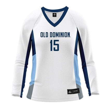 Old Dominion - NCAA Women's Volleyball : Kira Smith - White Volleyball Jersey