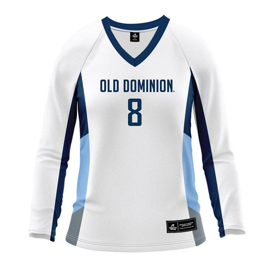 Old Dominion - NCAA Women's Volleyball : Jennifer Olansen - White Volleyball Jersey