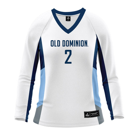 Old Dominion - NCAA Women's Volleyball : Maddy Eslinger - White Volleyball Jersey-0