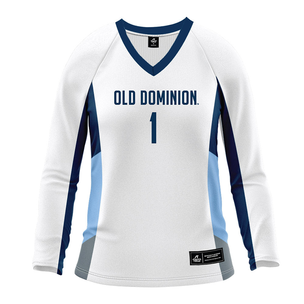 Old Dominion - NCAA Women's Volleyball : Elisa Maggi - White Volleyball Jersey-0