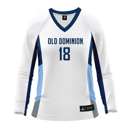 Old Dominion - NCAA Women's Volleyball : Tshilanda Diouf - White Volleyball Jersey