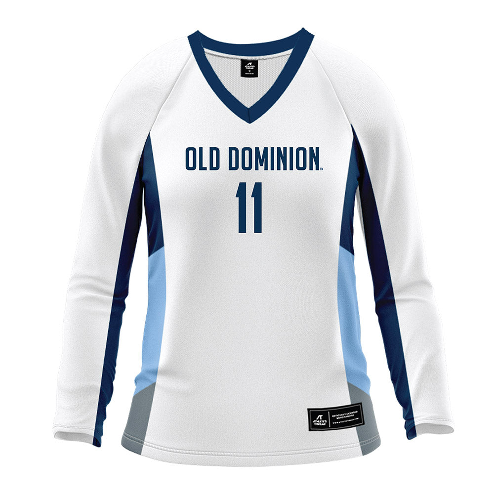 Old Dominion - NCAA Women's Volleyball : Emma Schelah - White Volleyball Jersey