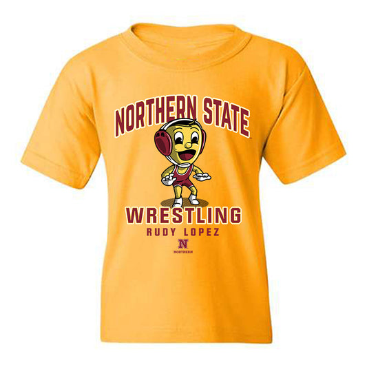 NSU - NCAA Wrestling : Rudy Lopez - Fashion Shersey Youth T-Shirt-0