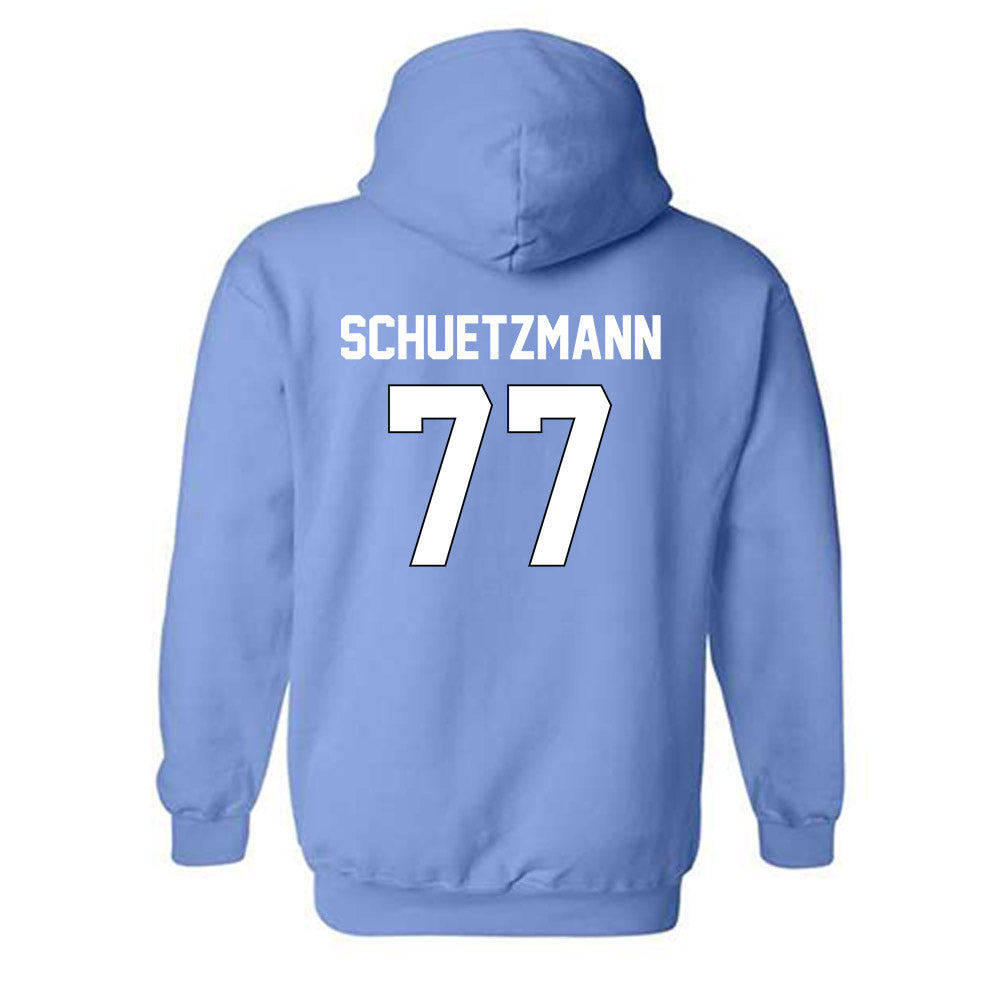 Old Dominion - NCAA Football : Josh Schuetzmann - Replica Shersey Hooded Sweatshirt-1