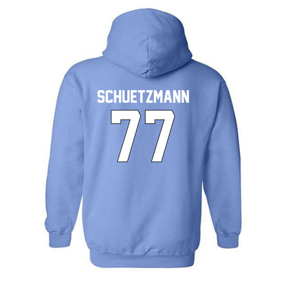 Old Dominion - NCAA Football : Josh Schuetzmann - Replica Shersey Hooded Sweatshirt-1