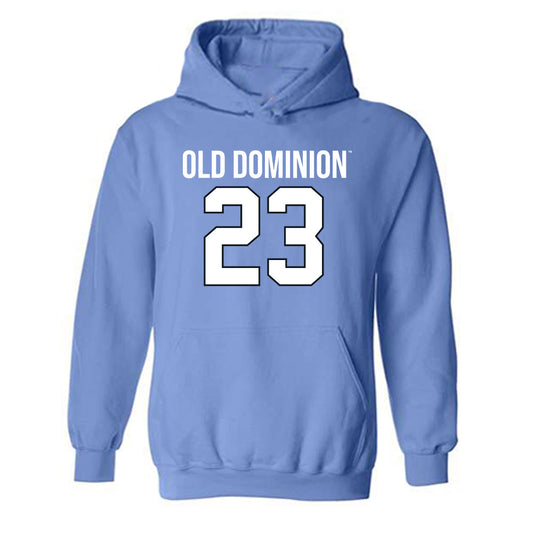 Old Dominion - NCAA Football : Jorian Haynes - Replica Shersey Hooded Sweatshirt-0