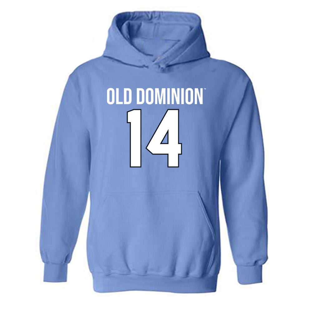 Old Dominion - NCAA Football : Marco Tyson - Replica Shersey Hooded Sweatshirt-0