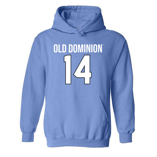 Old Dominion - NCAA Football : Marco Tyson - Replica Shersey Hooded Sweatshirt-0