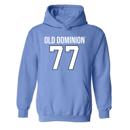 Old Dominion - NCAA Football : Josh Schuetzmann - Replica Shersey Hooded Sweatshirt-0