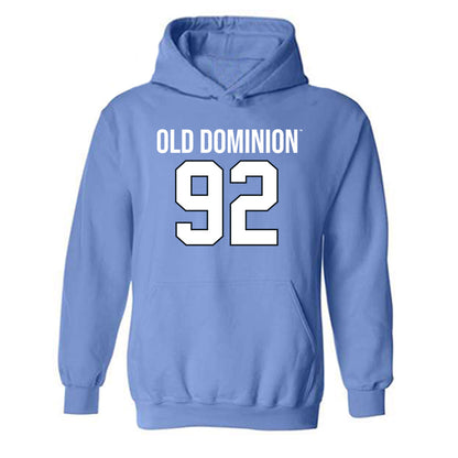 Old Dominion - NCAA Football : Ethan Sanchez - Replica Shersey Hooded Sweatshirt