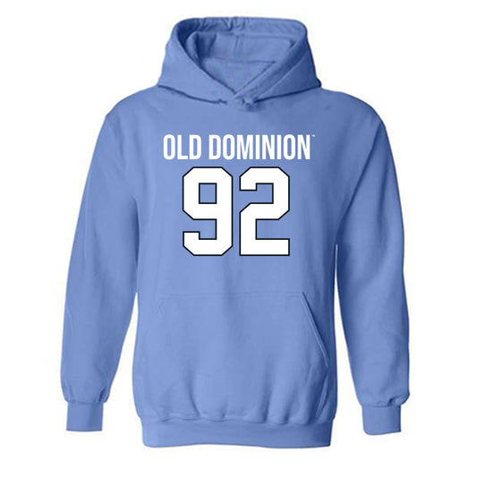 Old Dominion - NCAA Football : Ethan Sanchez - Replica Shersey Hooded Sweatshirt