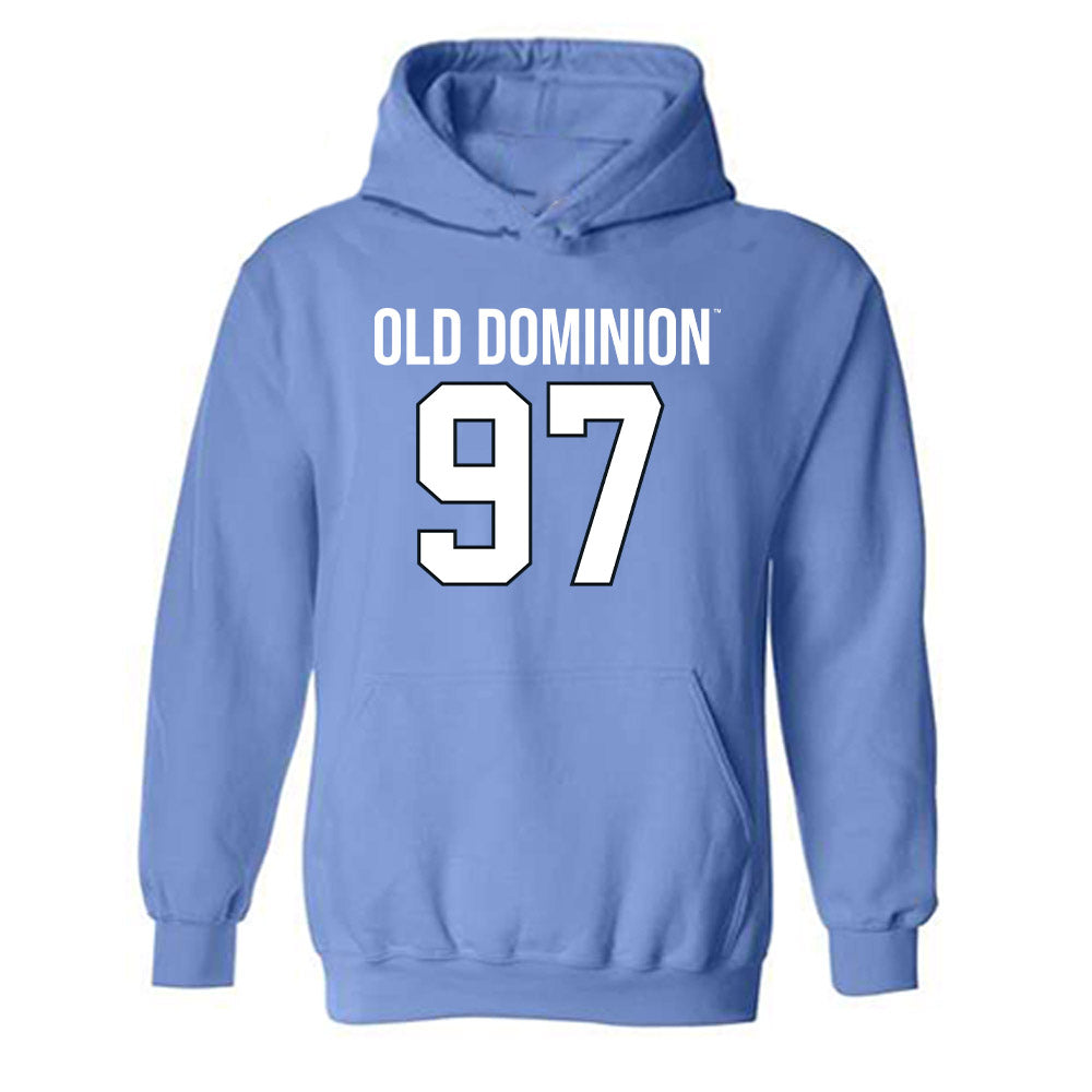Old Dominion - NCAA Football : LeDarrion Menter - Replica Shersey Hooded Sweatshirt-0