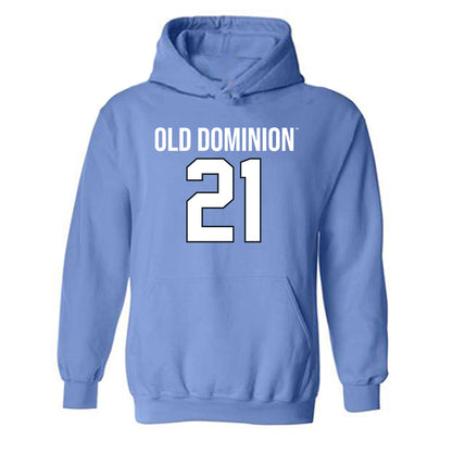 Old Dominion - NCAA Football : Caleb Bishop - Replica Shersey Hooded Sweatshirt-0