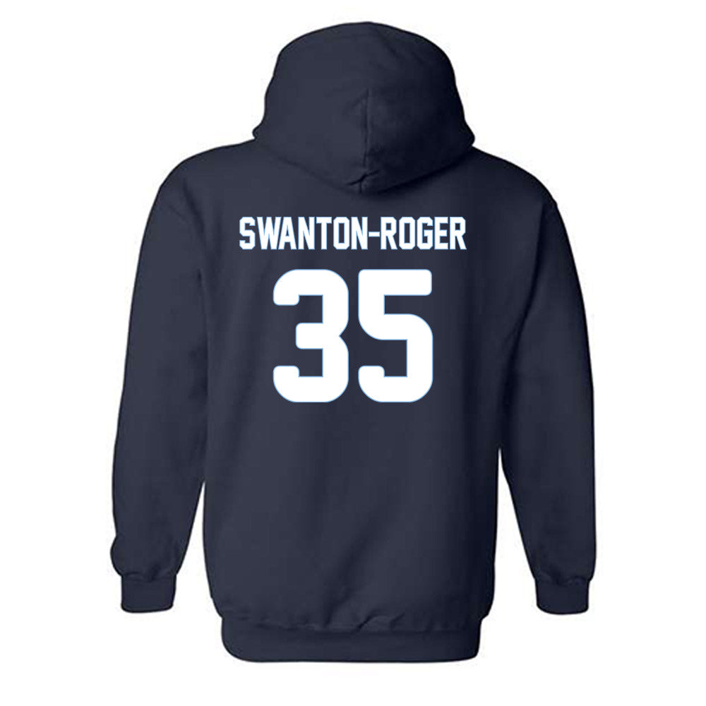 Old Dominion - NCAA Men's Basketball : Caelum Swanton-Rodger - Replica Shersey Hooded Sweatshirt