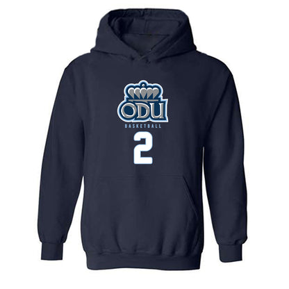 Old Dominion - NCAA Men's Basketball : Zacch Wiggins - Replica Shersey Hooded Sweatshirt-0