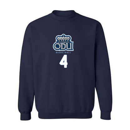 Old Dominion - NCAA Men's Basketball : Robert Davis Jr - Replica Shersey Crewneck Sweatshirt