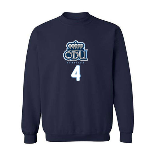 Old Dominion - NCAA Men's Basketball : Robert Davis Jr - Replica Shersey Crewneck Sweatshirt