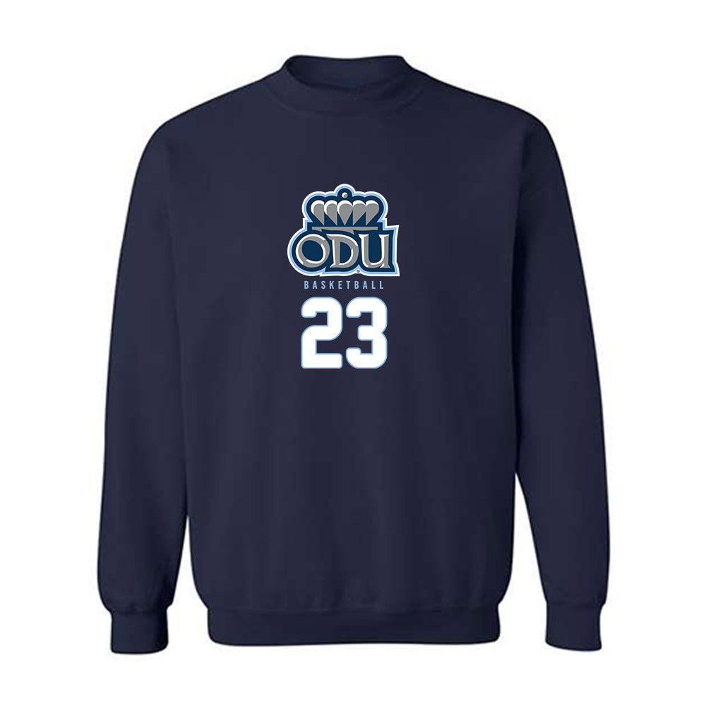 Old Dominion - NCAA Men's Basketball : Jordan Battle - Replica Shersey Crewneck Sweatshirt-0